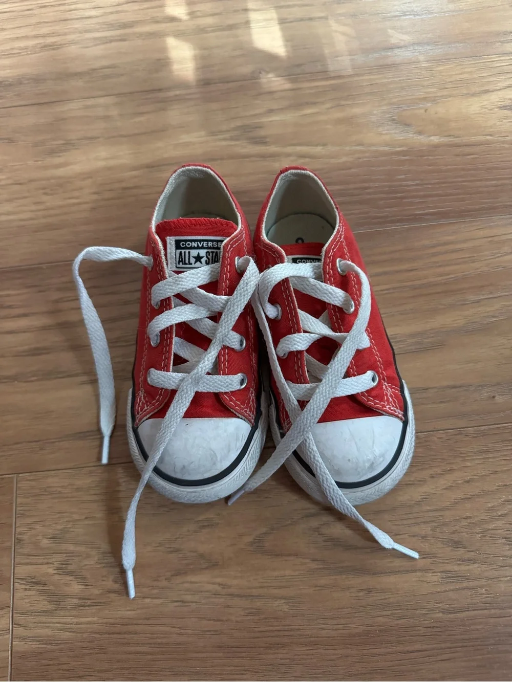 Converse toddlers' Red All Star Low-Top Sneakers size 8